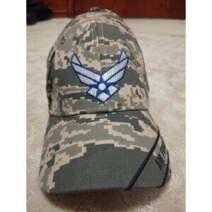 US Air Force Hat Cap Men's Adjustable Digital Camo ABU Embroidered Licensed